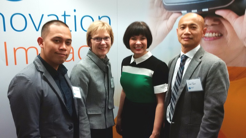 Joshua Moralejo, Mary Ellen Eberlin, Ginette Petitpas Taylor and Jake Tran