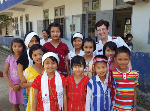 At the Myanmar Phyu children’s home