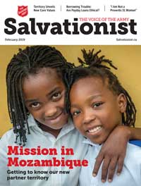 Cover of February 2019 issue of Salvationist