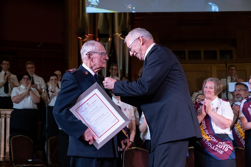 Commissioner Harry Read is admitted to the Order of the Founder (Photo: Andrew King)