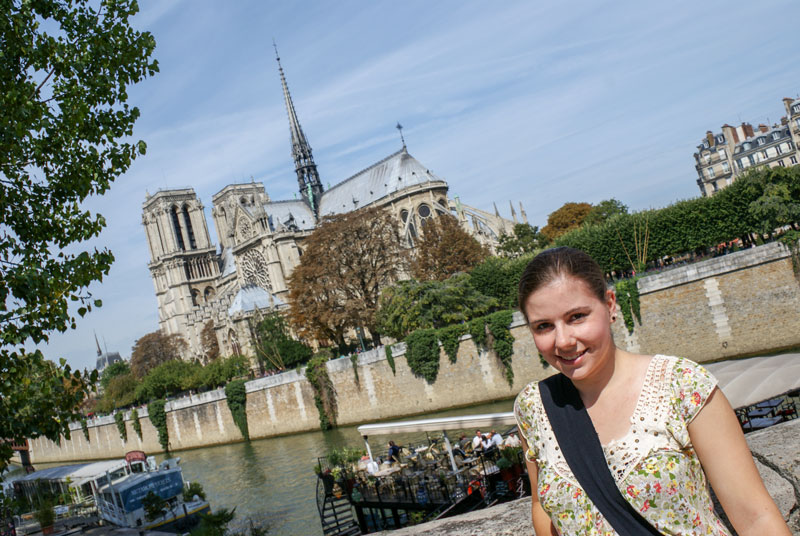 Cpt Laura Van Schaick tours Notre Dame in 2011