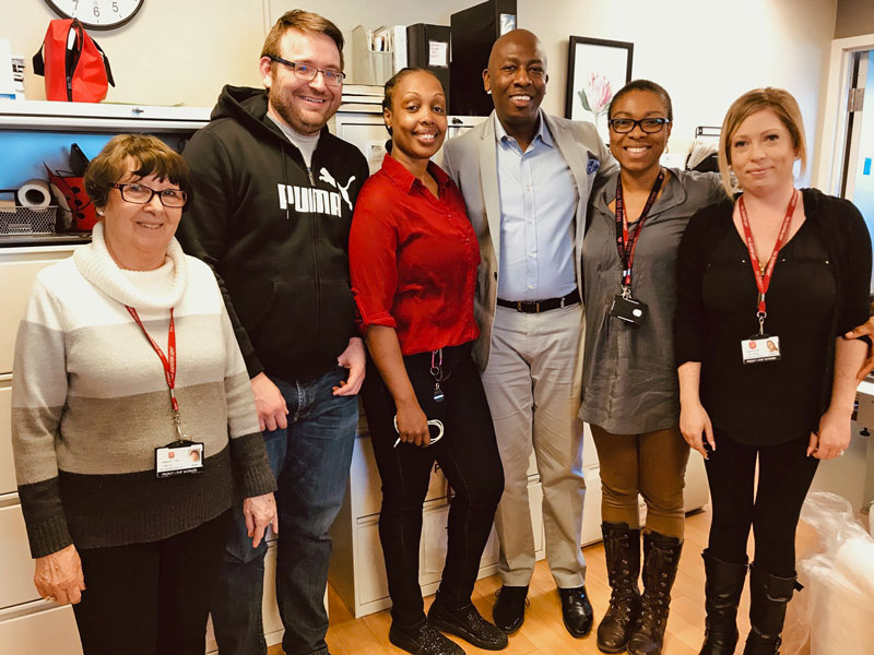 The staff at The Salvation Army's Peel Family Shelter in Mississauga, Ont.