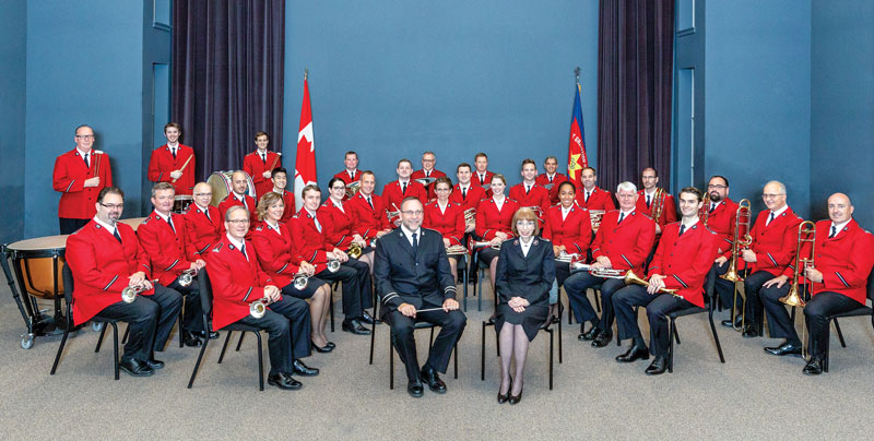The Canadian Staff Band with BM John Lam and Commissioner Susan McMillan