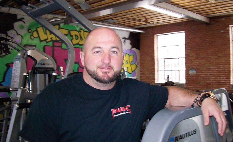 Zach Scott-Pershaw posed at the Perth Athletic Centre, the gym he now owns