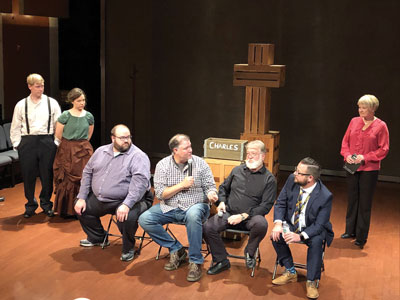 Kyle and Kathryn Higgins, Brad Cain, John Copeland, Mjr Len Ballantine, Neil Leduke and Carol Jaudes at the première