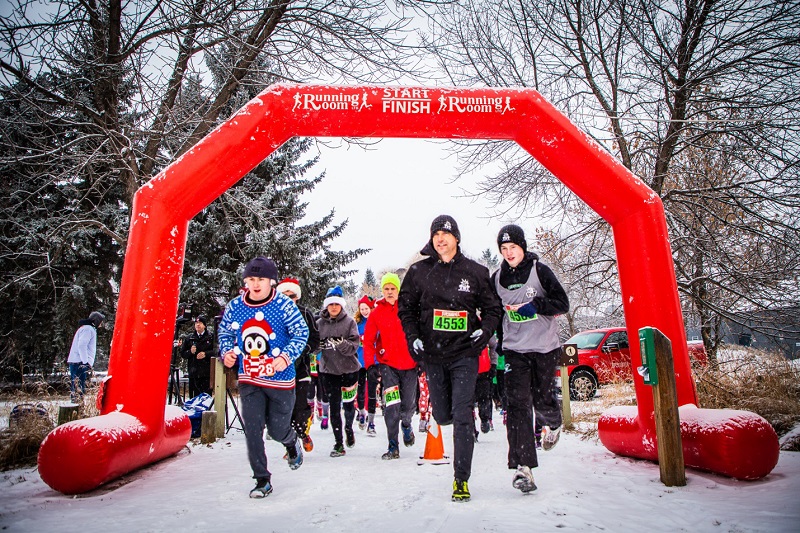 Salvationists and friends run the Santa Shuffle in Red Deer, Alta.