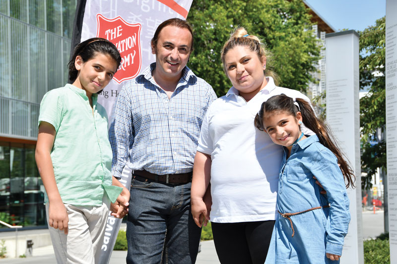 From left, Shareef, Maan, Marwah and Merna Dabbagh (Photo: Timothy Cheng)