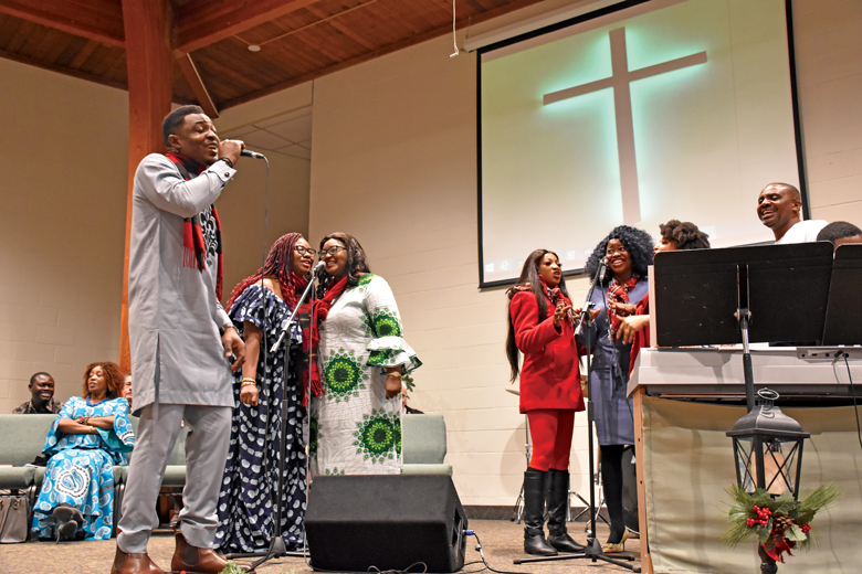 African members of York CC lead worship