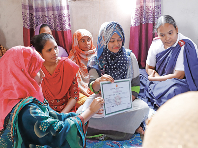 Photo of women in community-based empowerment program