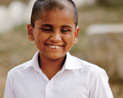 Photo of young boy smiling