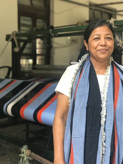 Photo of Tandra Mondol, production manager for Others—Trade for Hope in Bangladesh