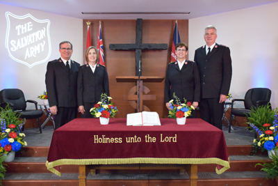 Commissioners Floyd and Tracey Tidd with Colonels Shelley and Edward Hill