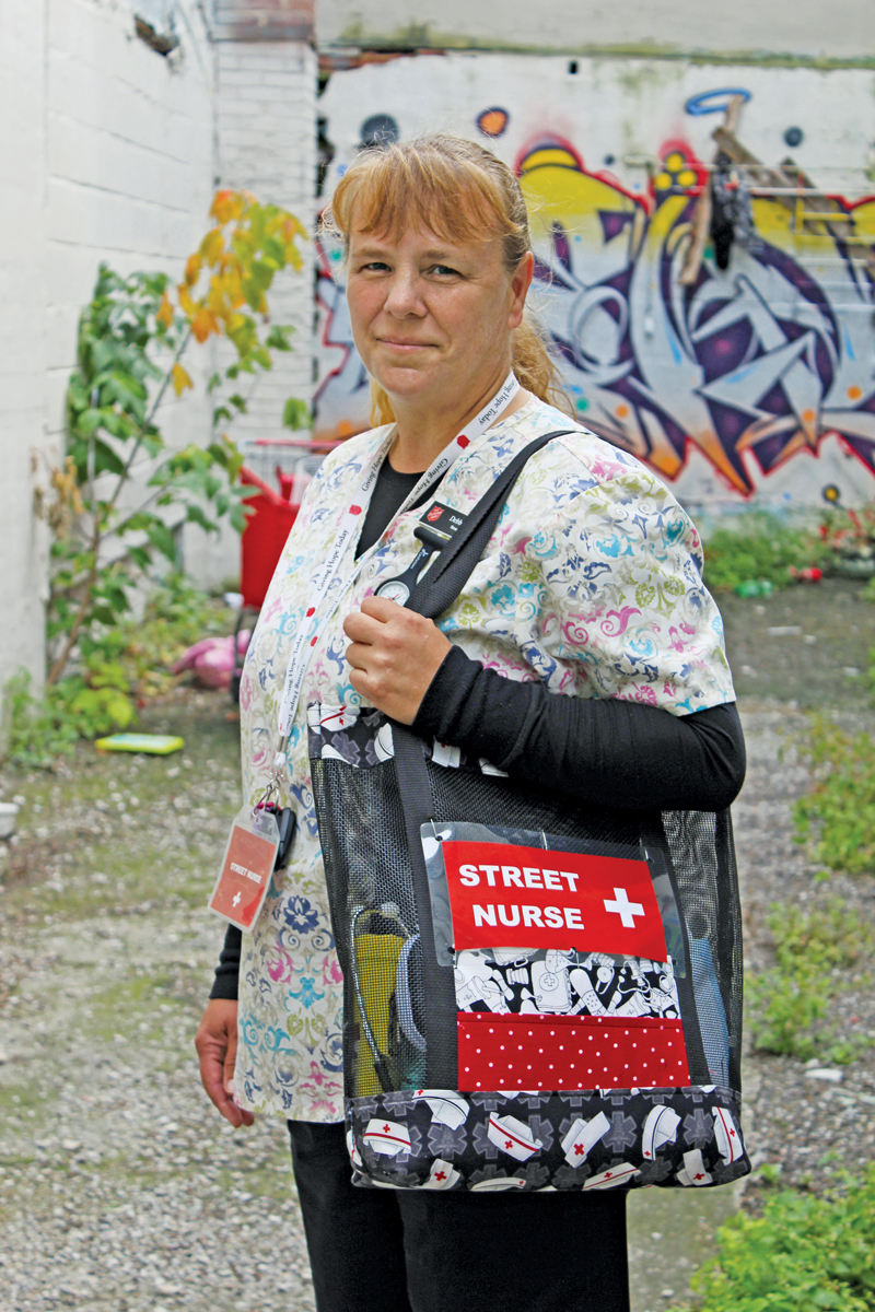 Debbie DeVries is a Salvation Army street nurse in Belleville, Ont. (Photos: Giselle Randall)