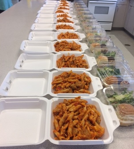 Pasta dinners ready for delivery