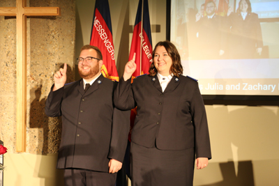 Cadets Zachary and Julia Marshall