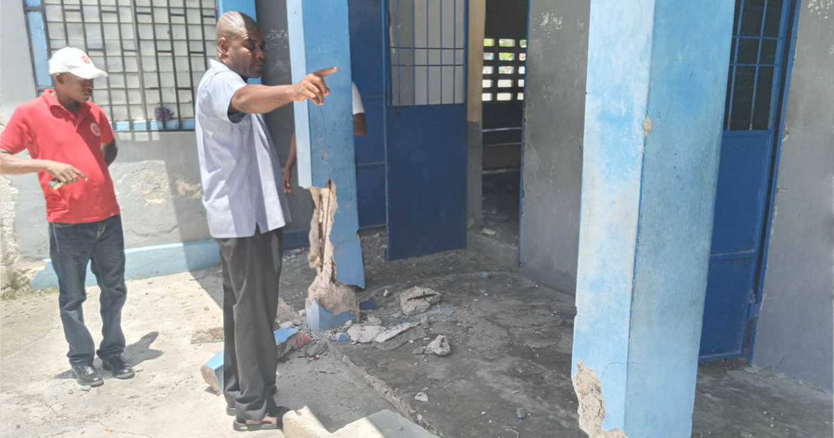 Salvation Army personnel carry out a needs assessment in Aquin, Haiti