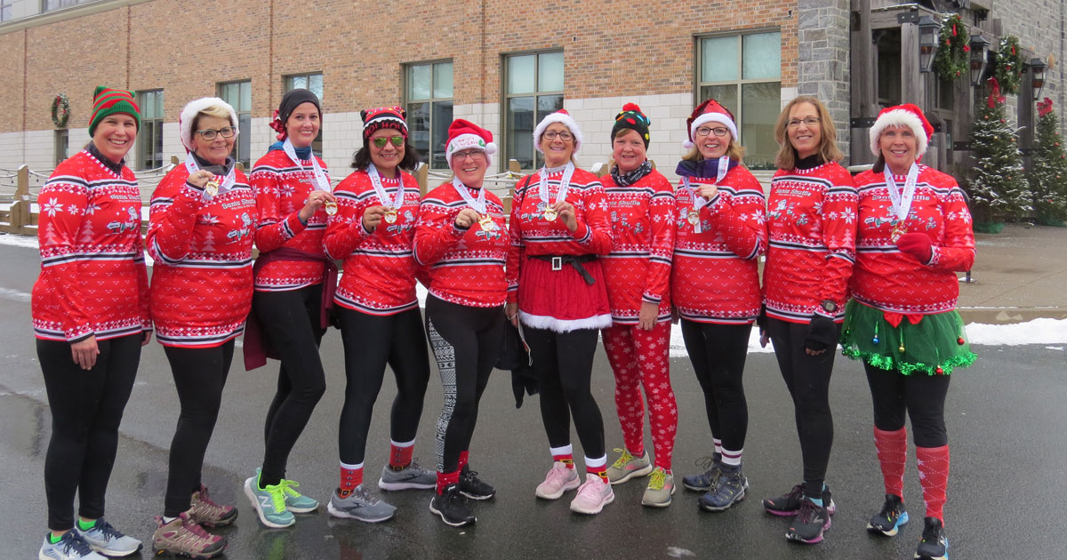 Santa Shufflers Support Salvation Army