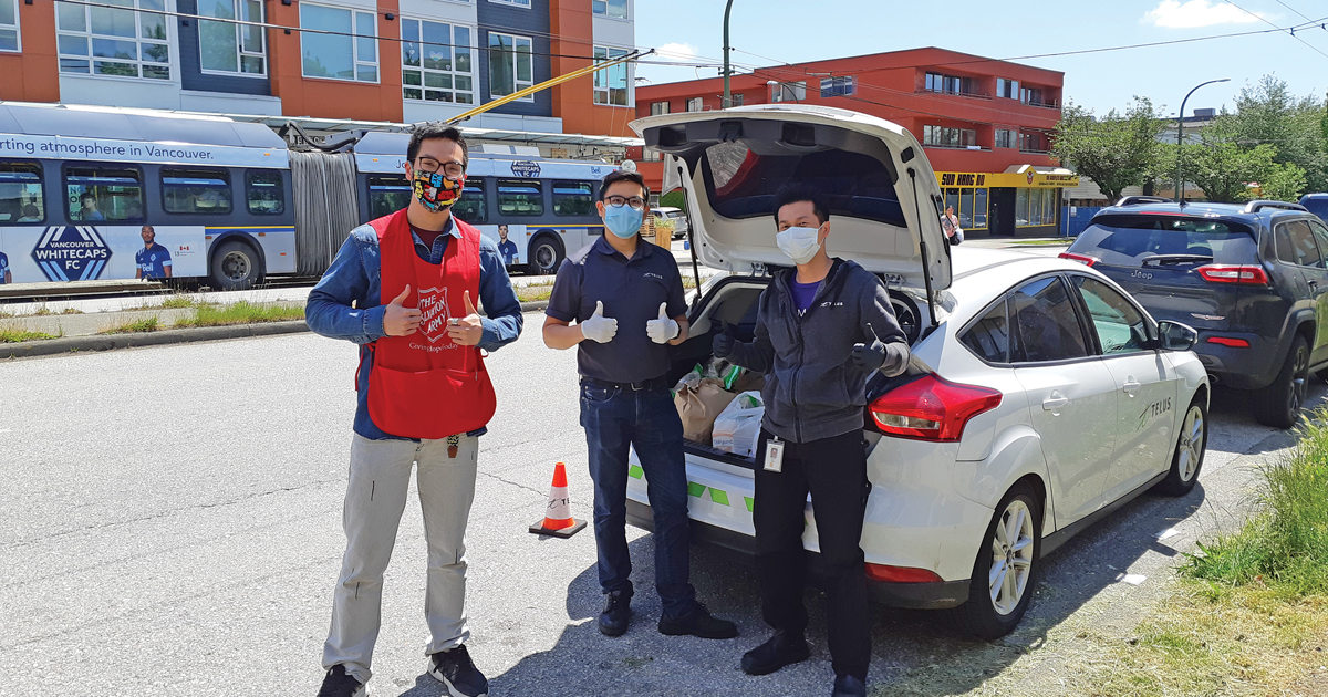 Peter Cheung (left) directs Boundless Vancouver’s COVID-19 response