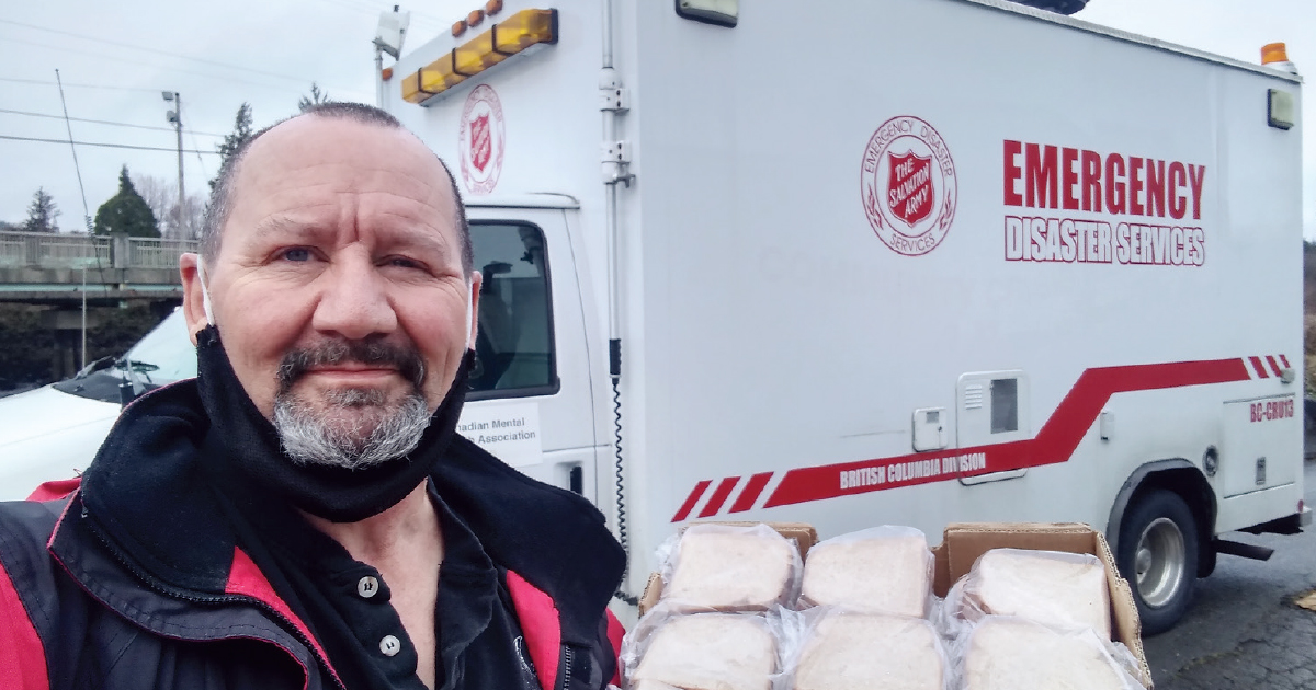 Robert Borrett delivers food on behalf of The Salvation Army’s Alberni Valley Ministries