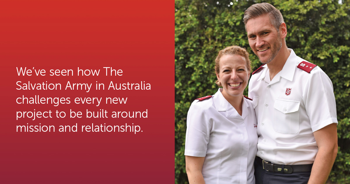 Mjrs Krista and Tim Andrews serve as corps officers in the Australia Tty