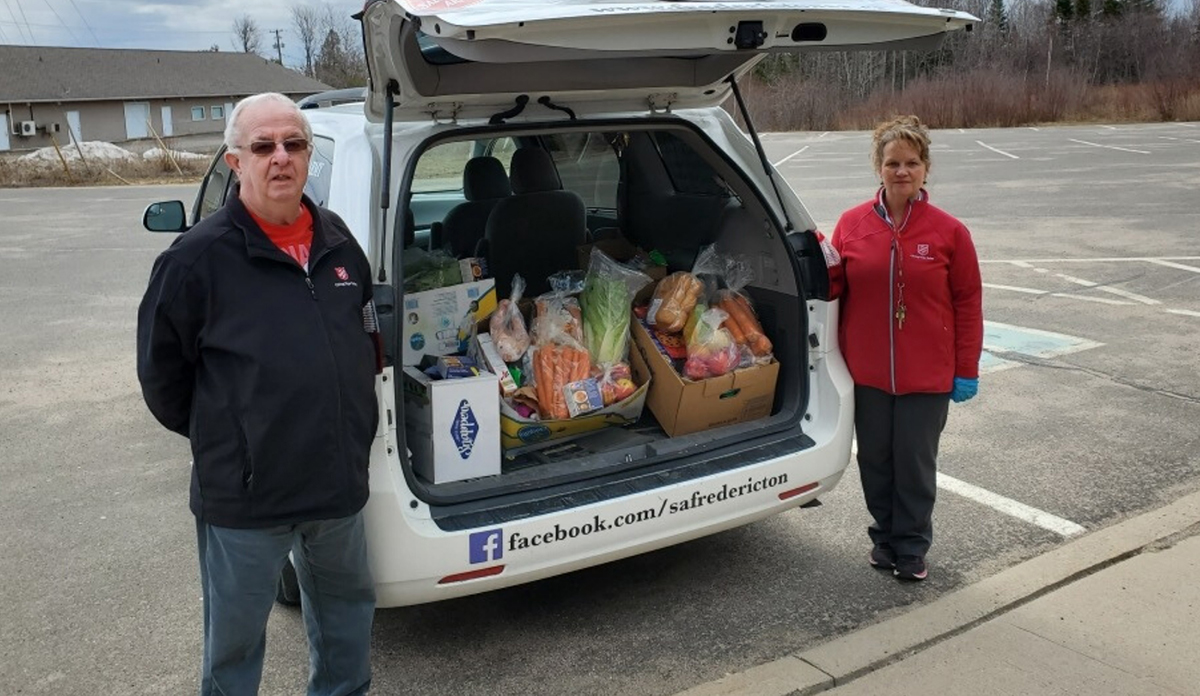 Volunteers bring groceries and household items to seniors in Fredericton