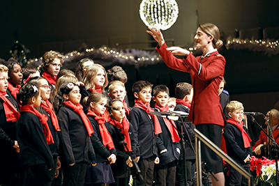 The Yorkminster Citadel Singing Company, led by Alexandria Venables, sing a medley of Christmas songs