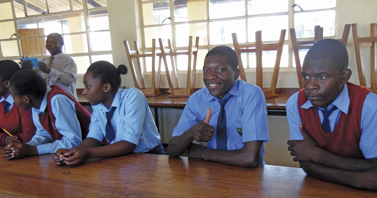 Students at The Salvation Army’s Chikankata Secondary School in Zambia