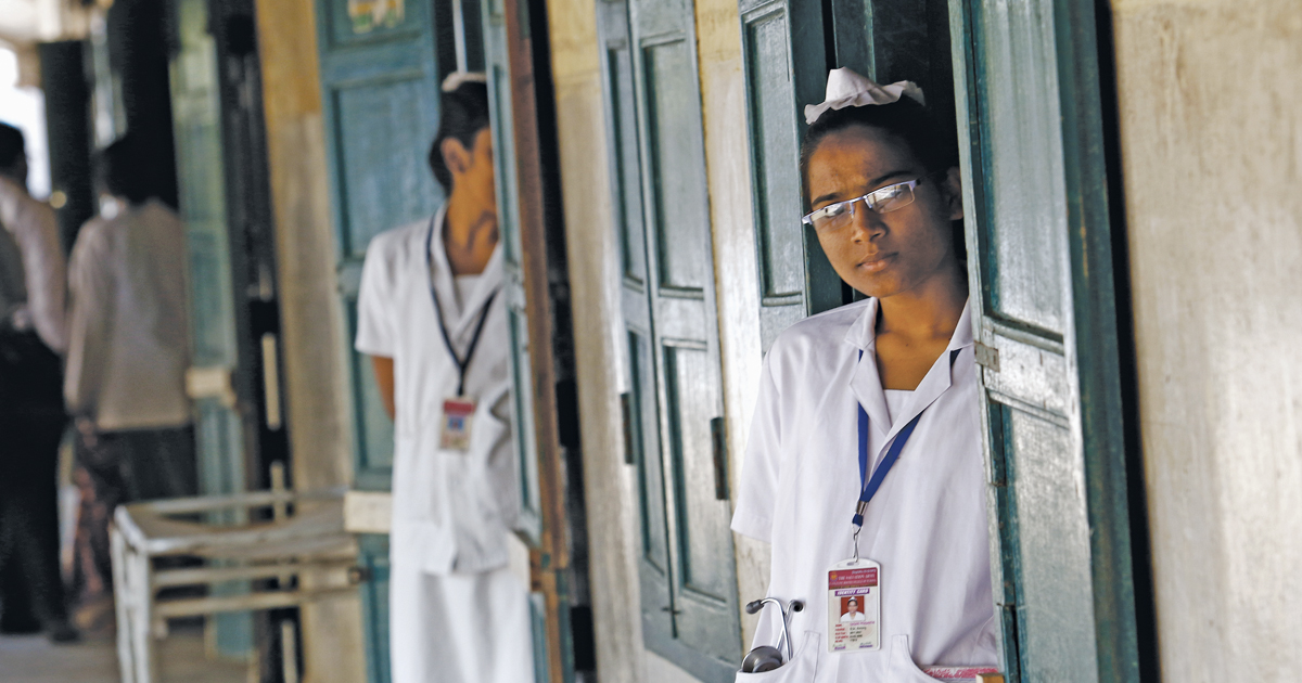 Staff at the Evangeline Booth Hospital