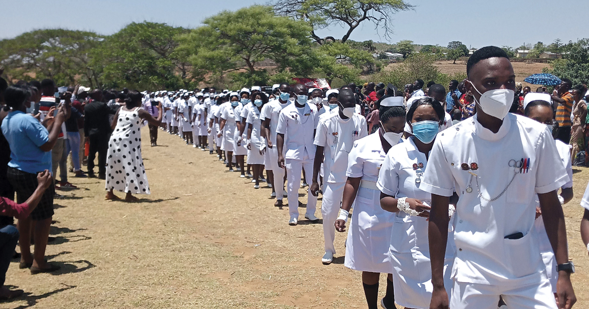 Chikankata College of Nursing and Midwifery graduation in October 2021