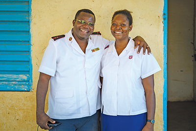 Photo of Captain Nana Fatouma Togo and Captain André Togo