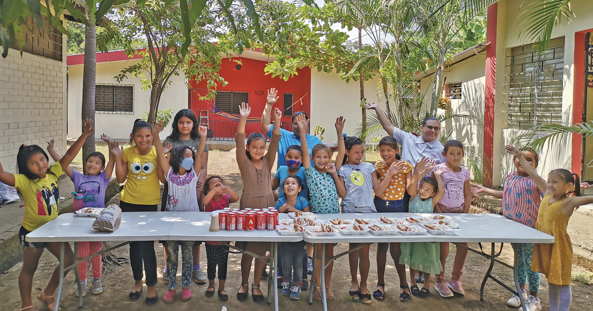 A Salvation Army children’s program at the Usulután Corps in El Salvador