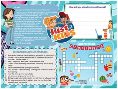 Just for Kids July 2022 Cover graphic