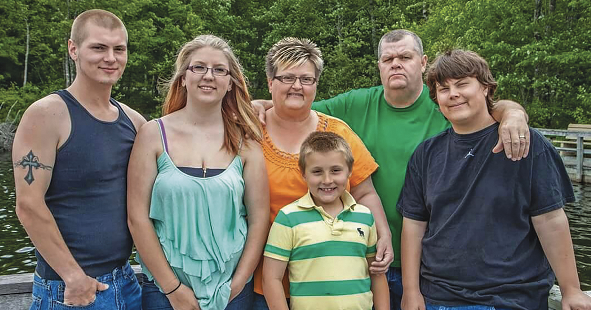 Ken Gordon (second from right) was a true family man