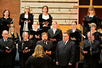 People singing in a choir