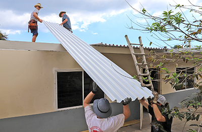 A new roof for the residence, which provides safe accommodation and individualized support for up to 28 women