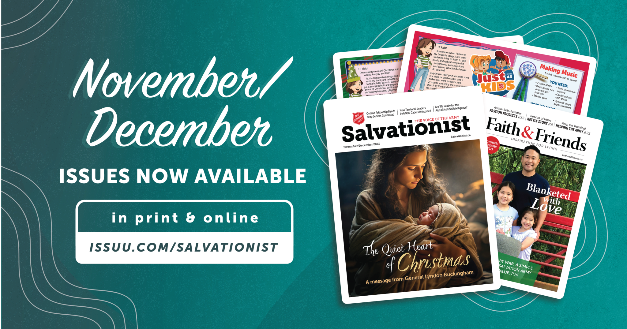 September and October issues now available in print and online. Issuu.com/salvarionist