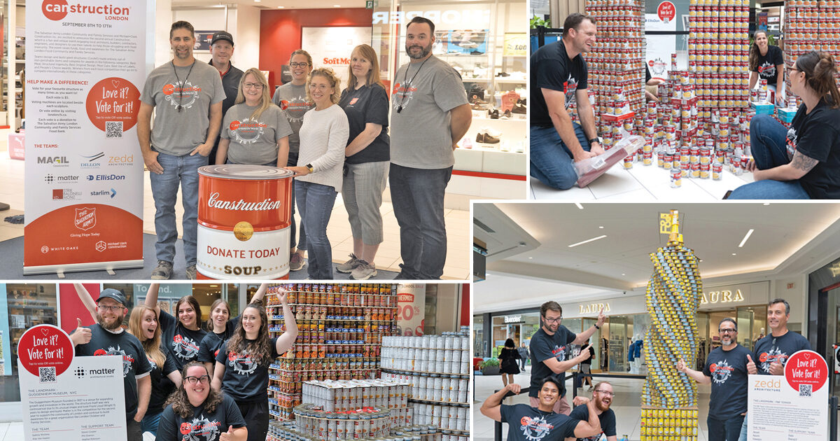 Some of the Canstruction teams and their marvelous creations