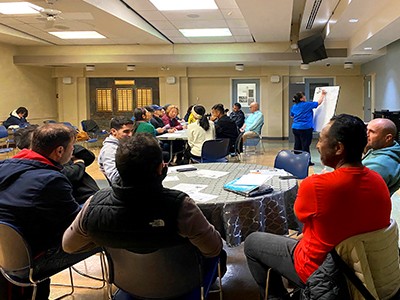 Cpt Jenny Marin teaches a class of 19 students