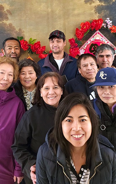 The ESL group visits the Chinatown Storytelling Centre in Vancouver