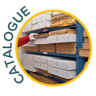 Catalogue - boxes of archived material