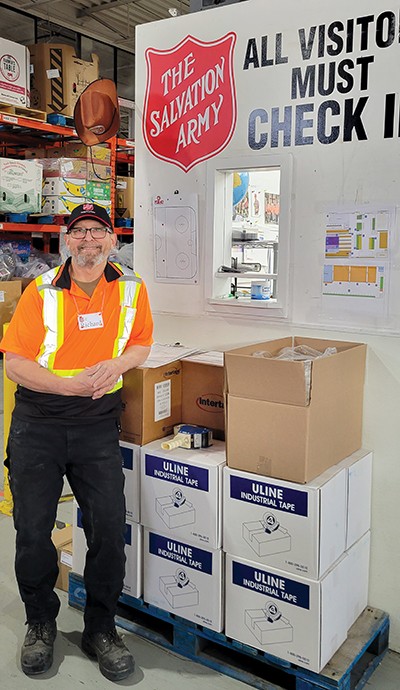 Richard in the warehouse