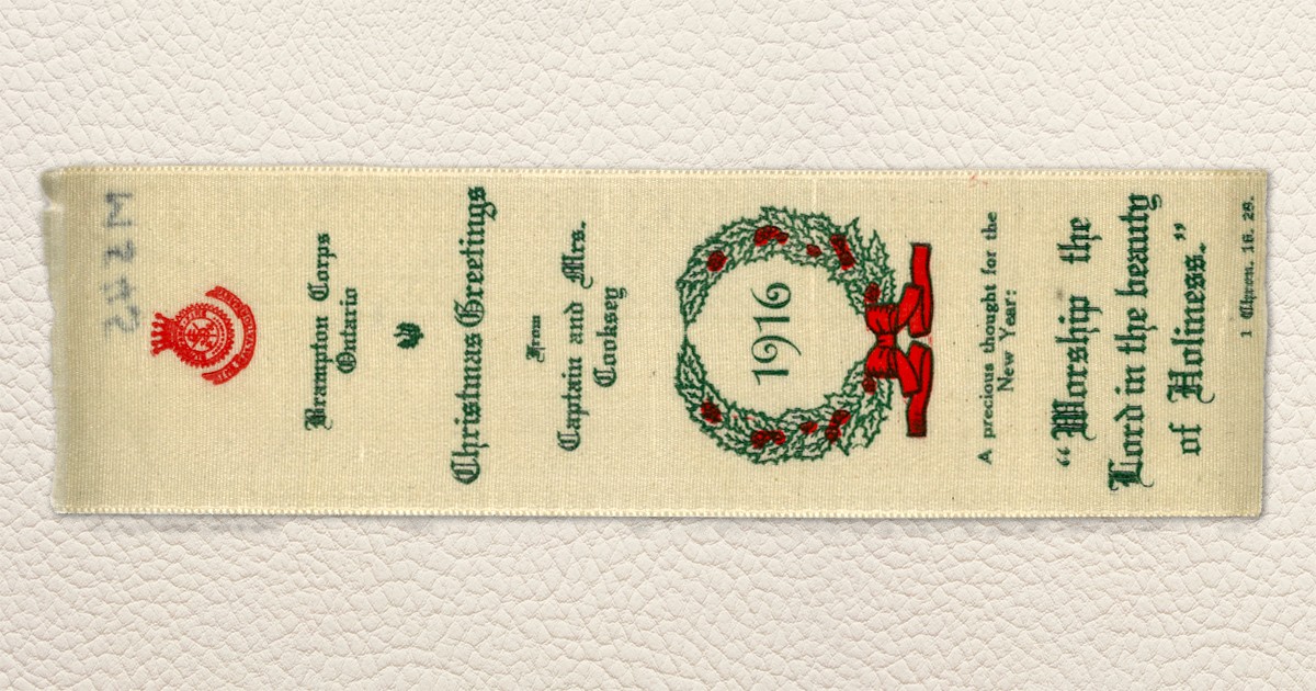 Greetings from Captain and Mrs. Cooksey, Brampton, Ont., Christmas 1916.