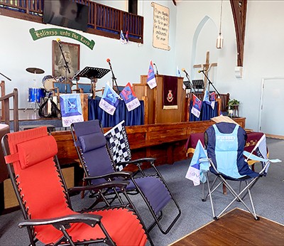 St. George’s Corps decorated in celebration of Cup Match Sunday