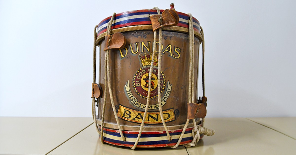 Snare drum labelled