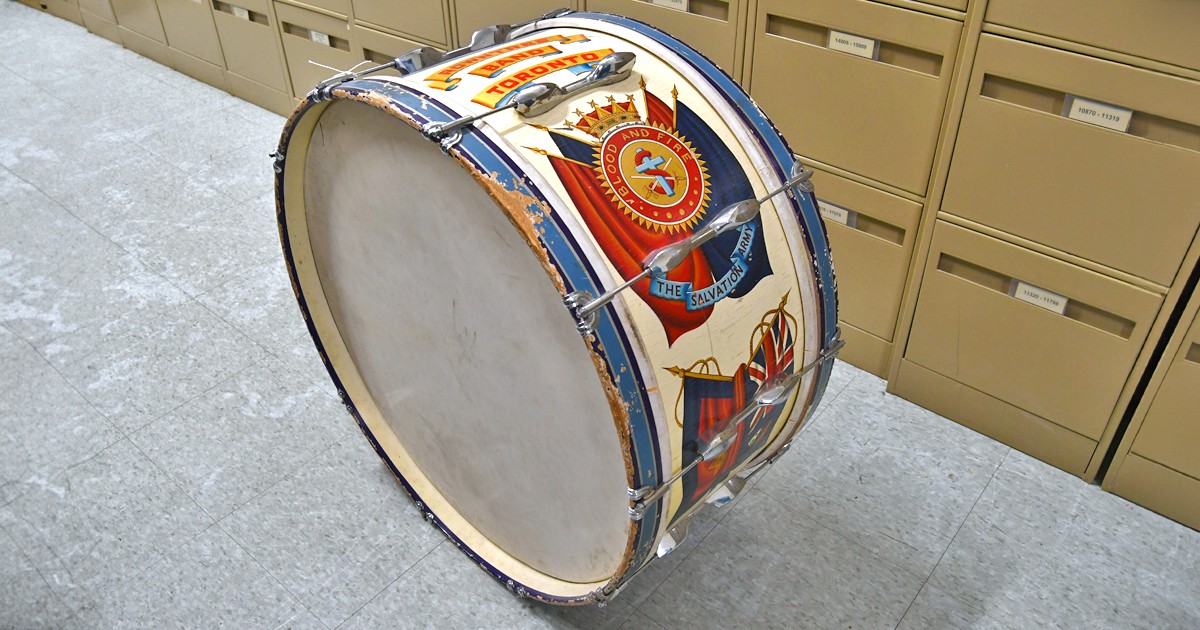 Salvation Army drum