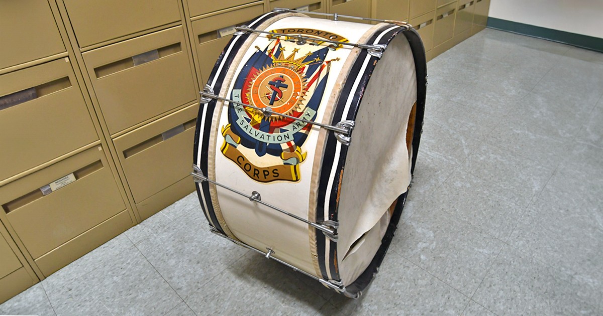 Salvation Army drum