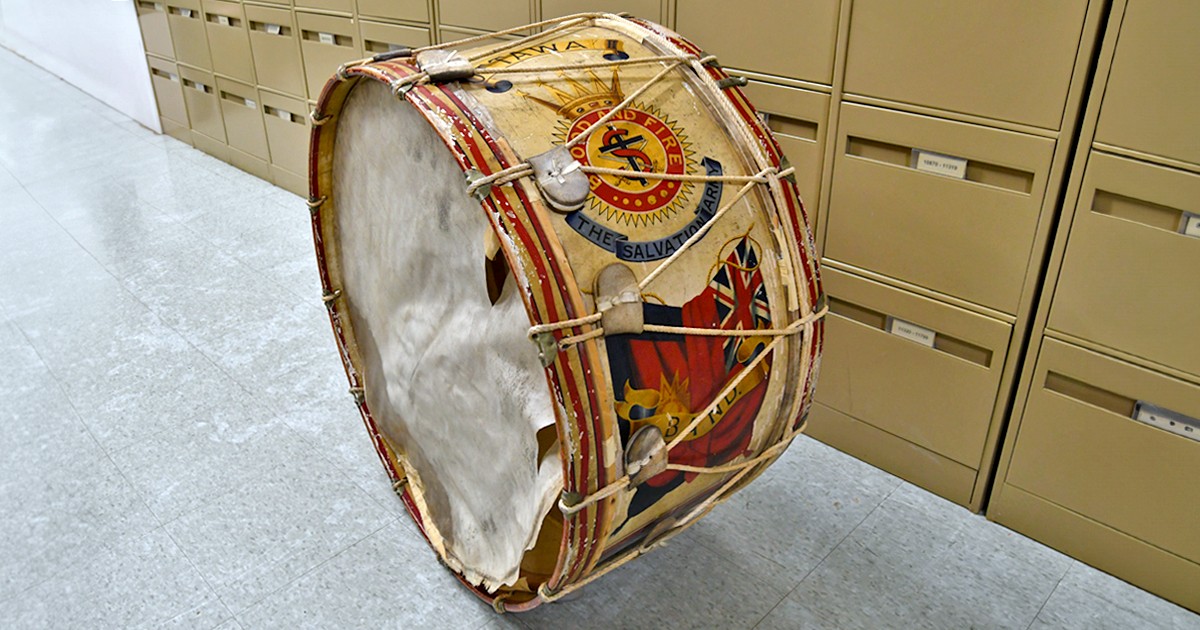 Salvation Army drum