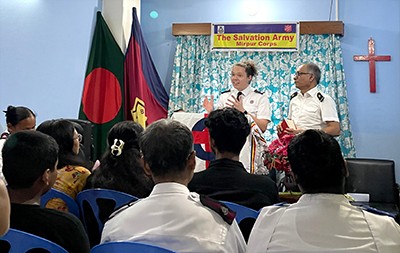Jahred preaches at Mirpur 10 Corps