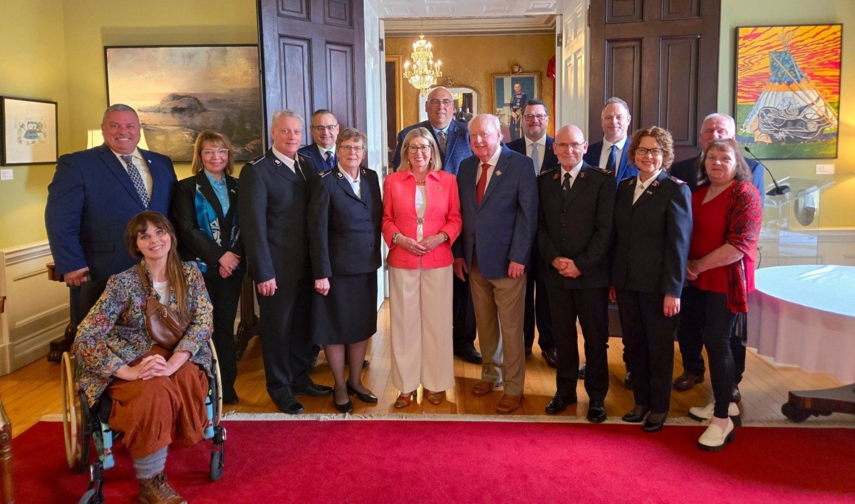 A group of people standing together