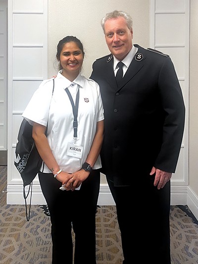 Kaur with Commissioner Lee Graves, TC
